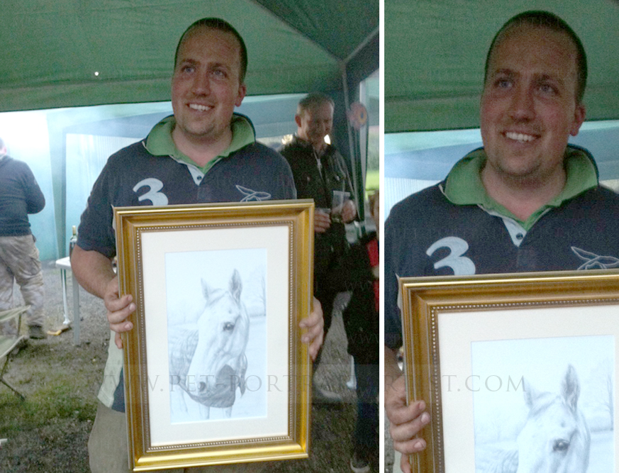horse pencil portraits framed