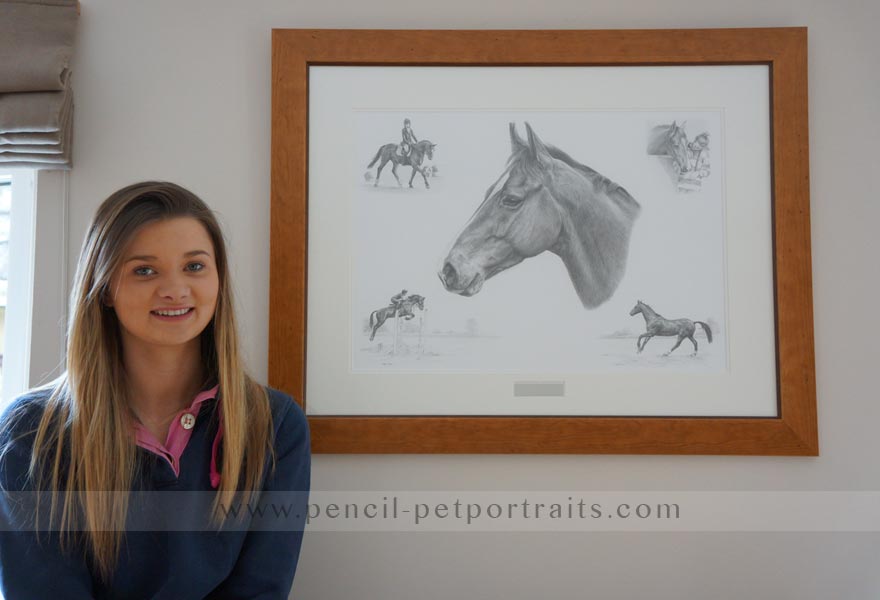 horse pet portraits montage