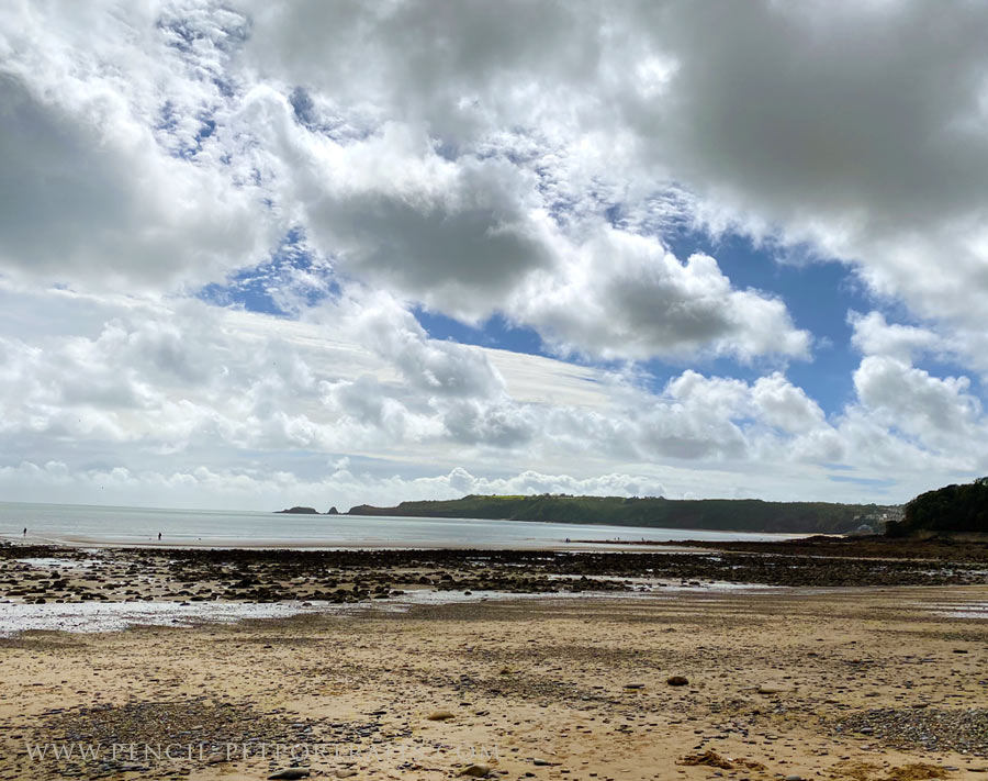 Sea and beach view