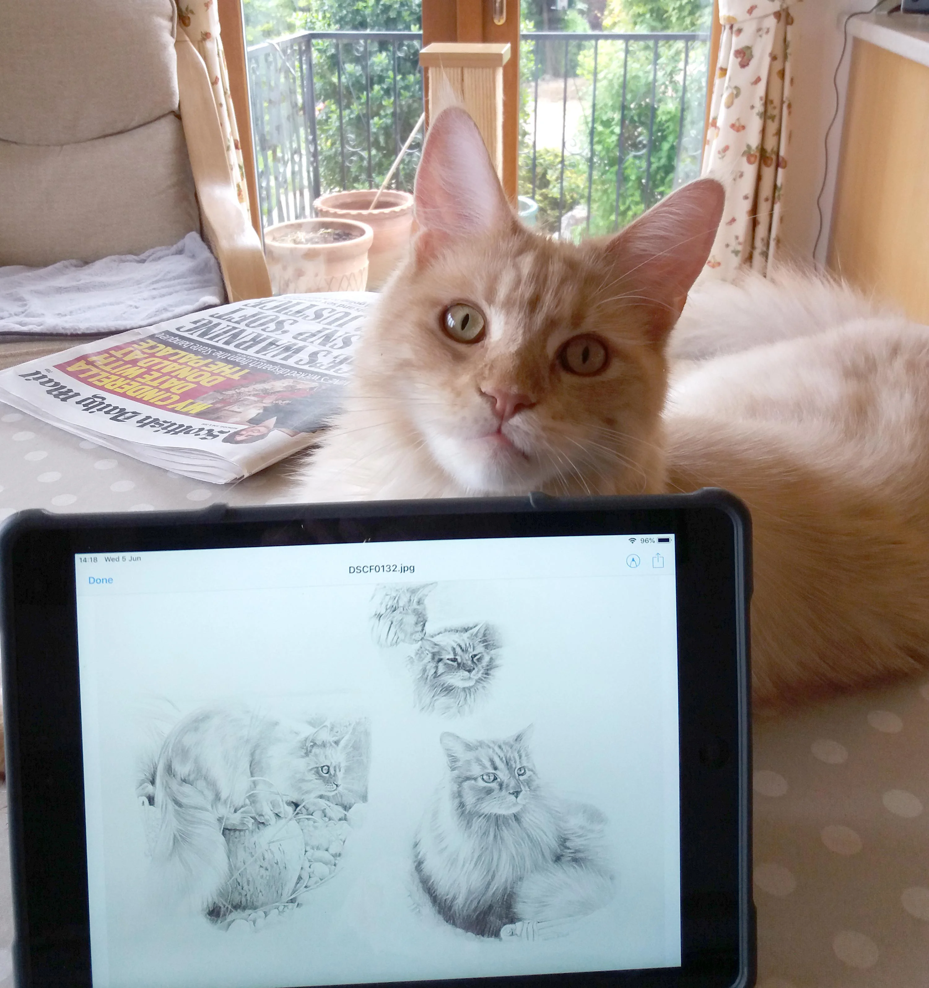 Archie with his Portrait
