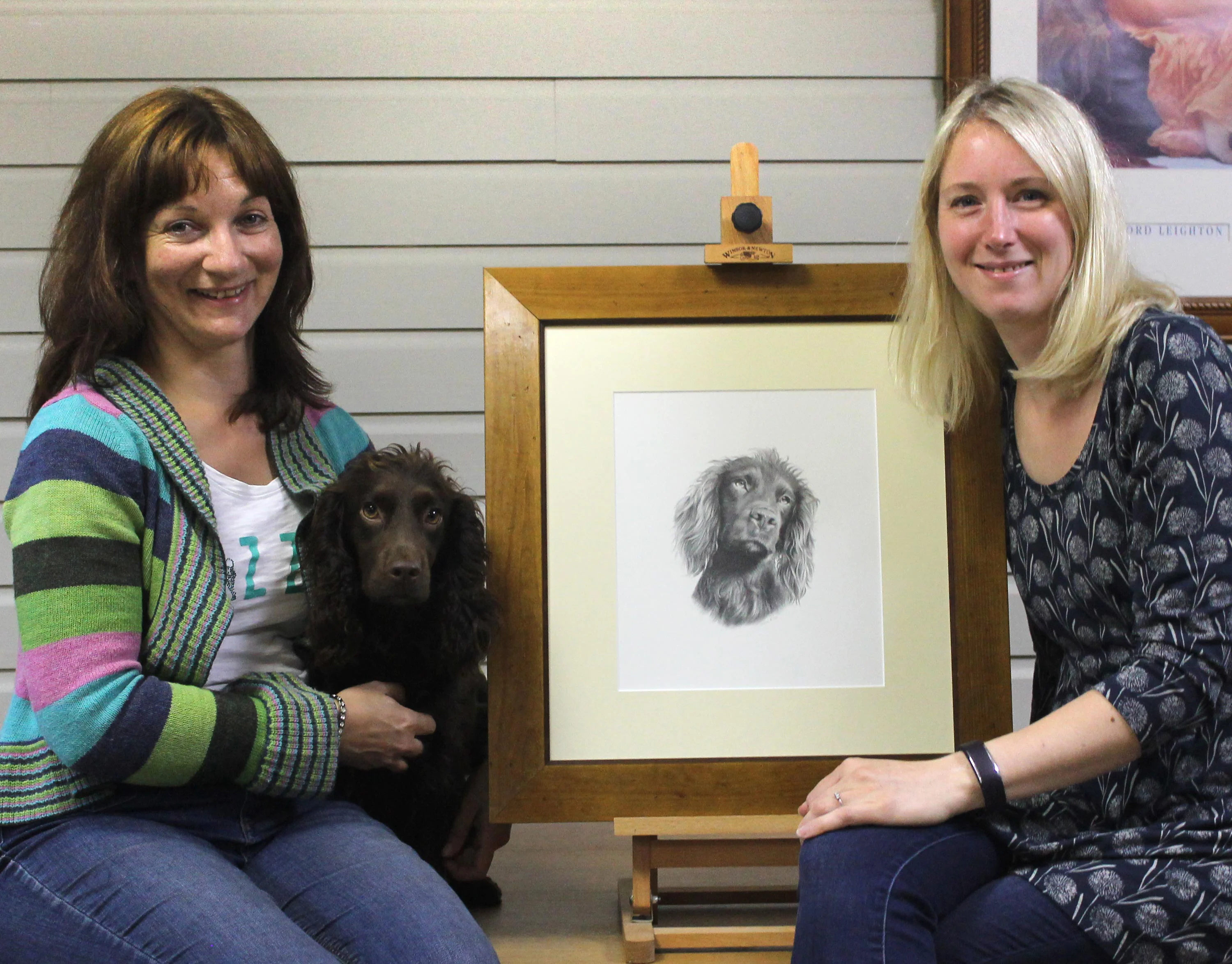 pencil pet portrait of Moo