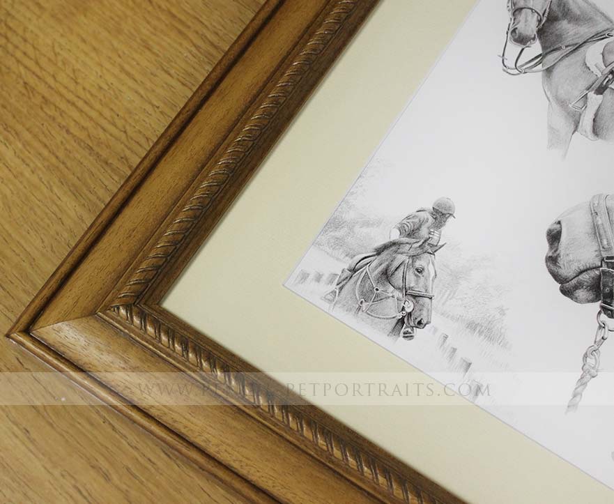 Montage Pet Portraits Framed