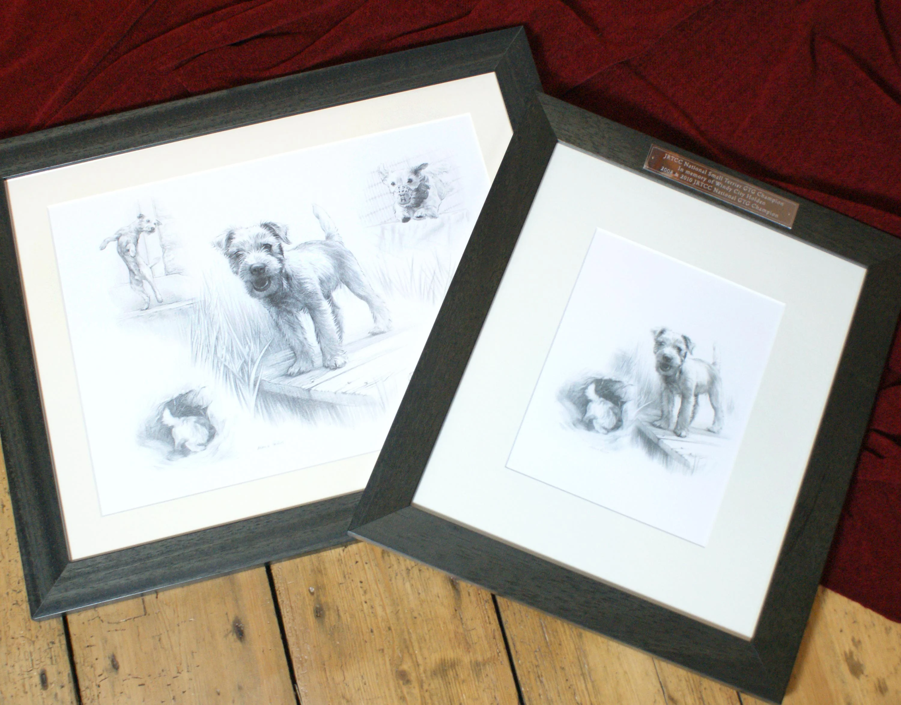 Jack Russell Pet Portraits Framed